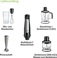 Braun MQ 7045X MultiQuick 7 Hand Blender 5 In 1 With Official Warranty