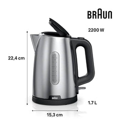 Braun WK-1500 PurShine Electric Kettle 1.7 Liter With Official Warranty