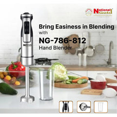 National Gold NG-786-812 Hand Blender With 600ml Measuring Cup With Official Warranty