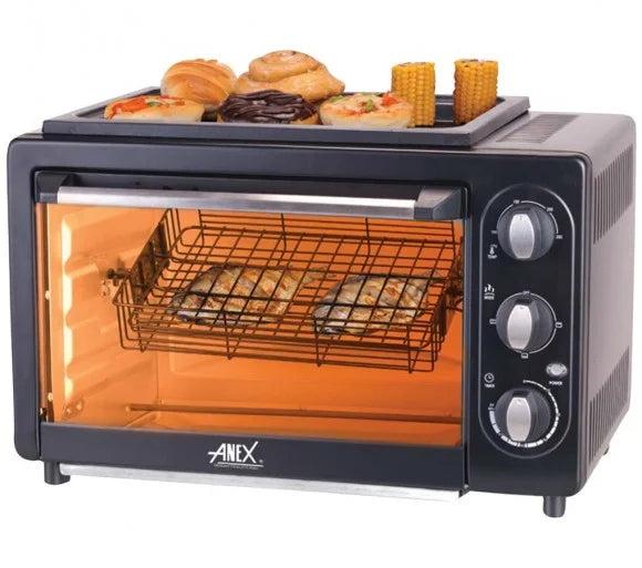 Anex AG-3069TT Oven Toaster with Bar B Q Grill With Official Warranty