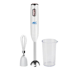 Anex AG-123 Deluxe Hand Blender With Whisk, 500ml Plastic Jar With Official Warranty