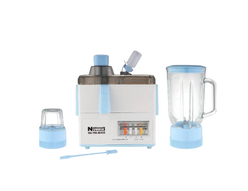 National Gold NG-786-JB3OS Juicer, Blender & Dry Mill 3 In 1 With Official Warranty