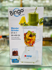 Bingo BX-490 EX Deluxe 2 In 1 Blender & Grinder Wiith Official Warranty