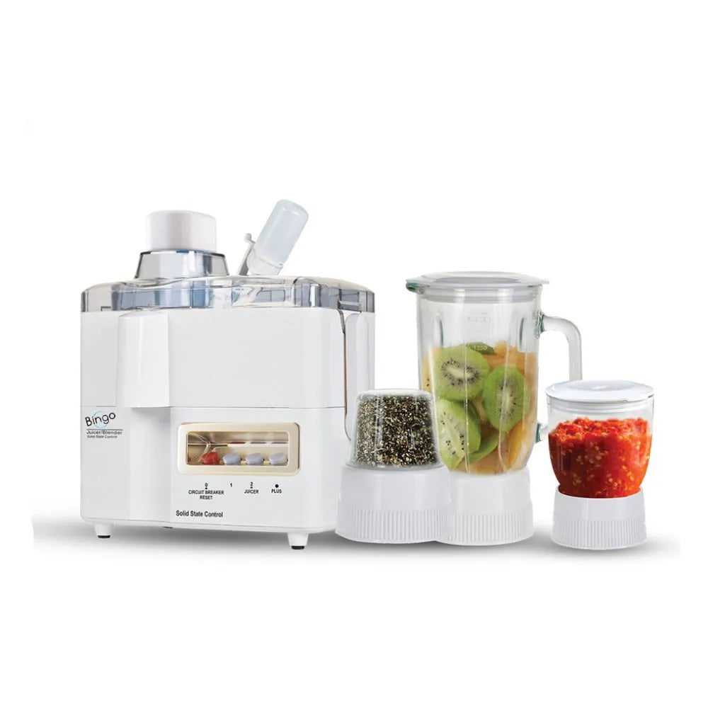 Bingo JBG-3800 Deluxe 4 In 1 Juicer, Blender, Grinder & Dry Mill With Official Warranty