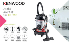 Kenwood VDM60.000BR Drum Vacuum Cleaner 25Liter 2200W