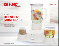 Gaba National GN-8224 Blender & Grinder 3 In 1 With Official Warranty