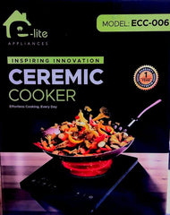 E-Lite ECC-006 Ceramic Cooker With Official Warranty