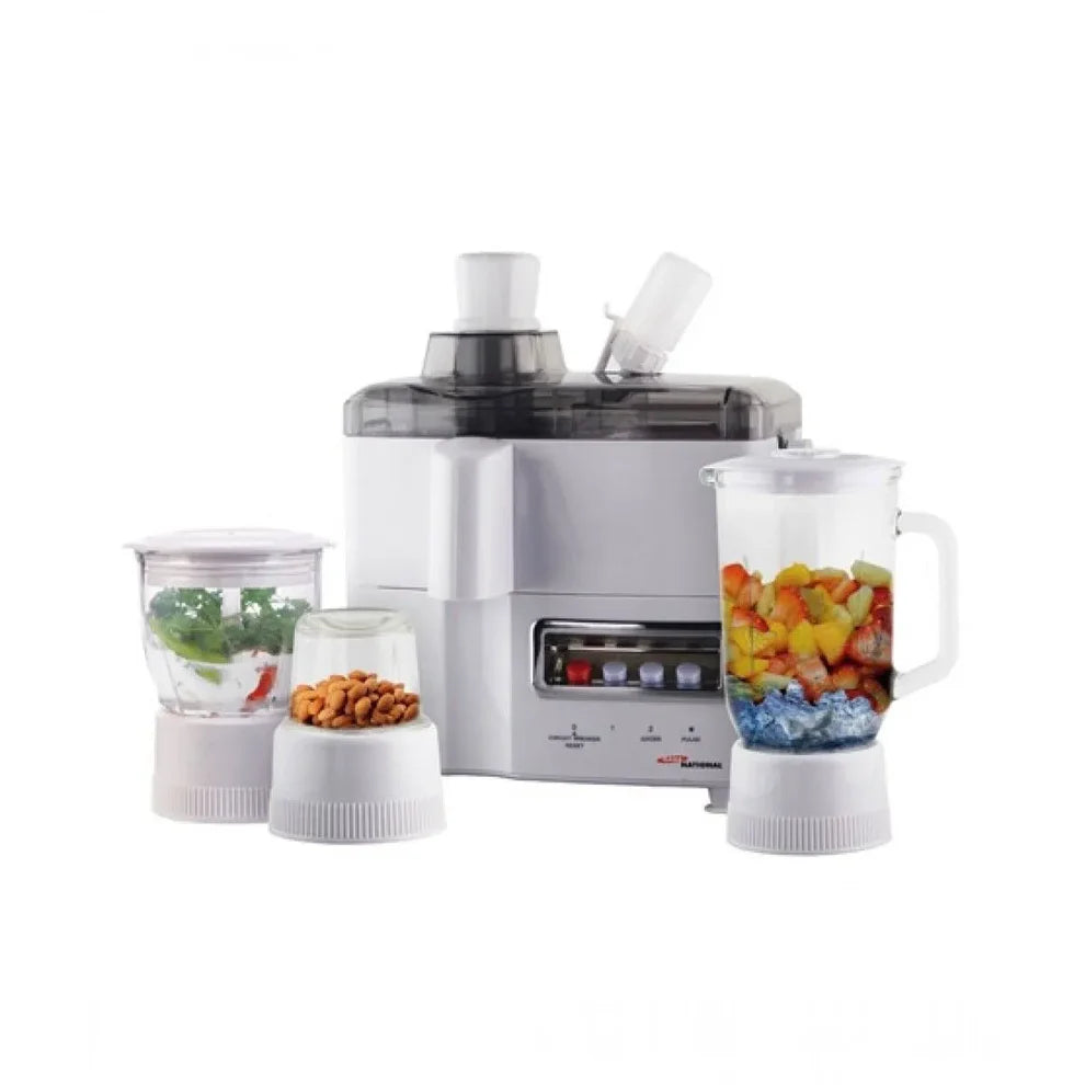Gaba National GN-1778/18 Juicer Blinder Grinder & Chopper 4 In 1 With Official Warranty