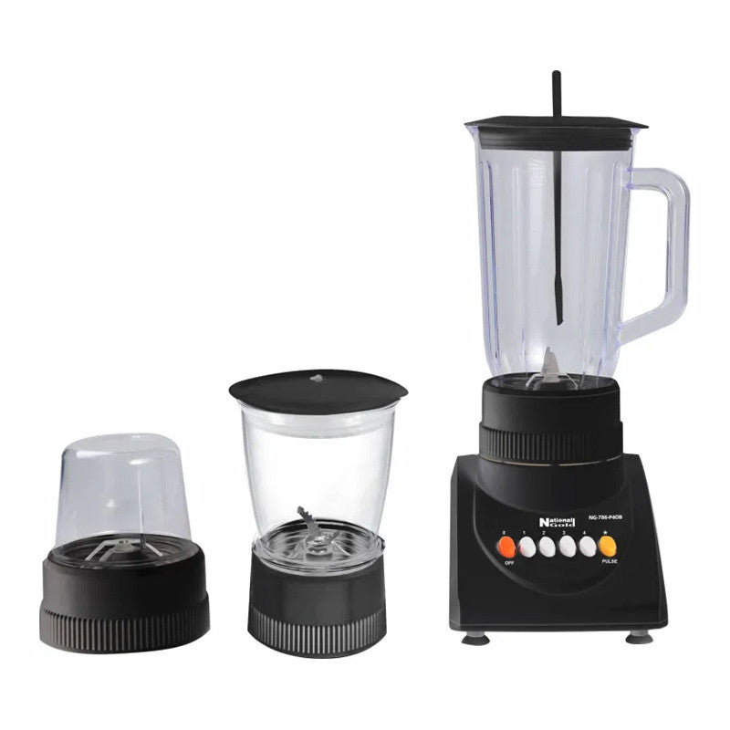 National Gold NG-786-P4OB Blender, Chopper & Grinder 3 In 1 With Official Warranty