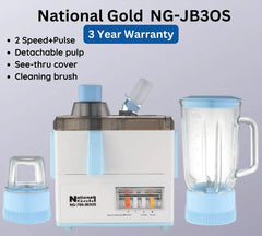 National Gold NG-786-JB3OS Juicer, Blender & Dry Mill 3 In 1 With Official Warranty