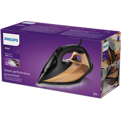 Philips DST7040/86 Azur 7000 Series HV Steam Iron Black/Gold 2800W
