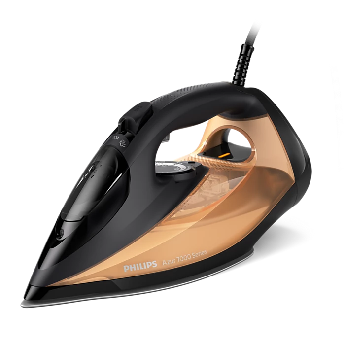 Philips DST7040/86 Azur 7000 Series HV Steam Iron Black/Gold 2800W