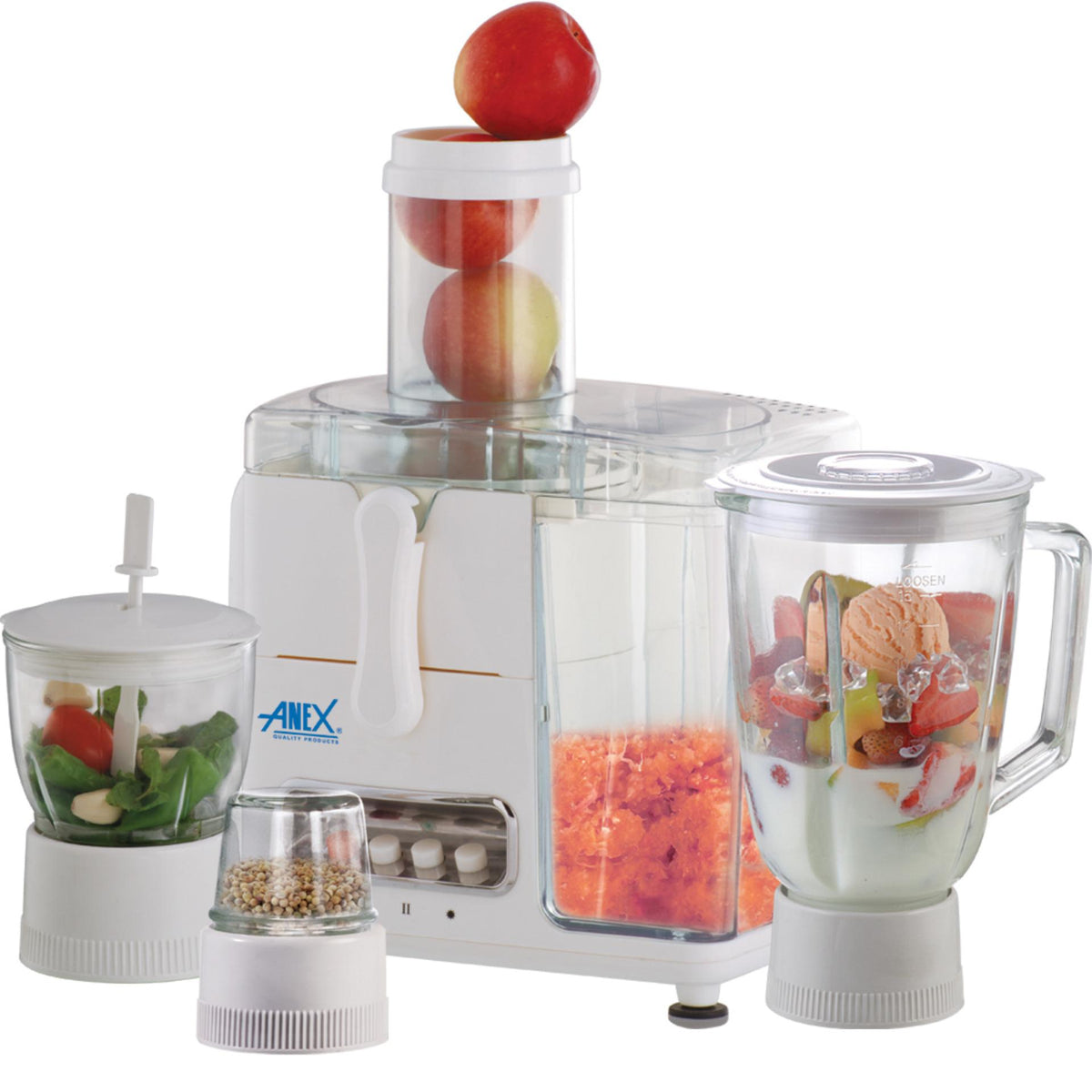 Anex AG-184GL Juicer Blender 4 In 1 With Official Warranty