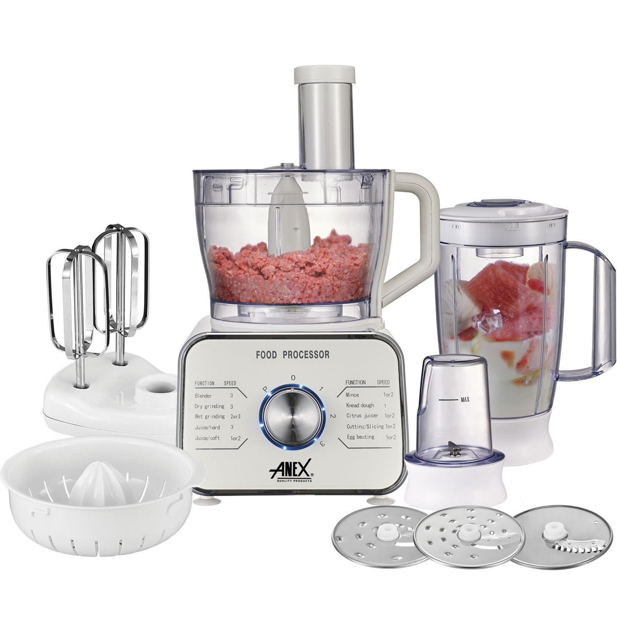 Anex AG-3156 Food Processor With Official Warranty