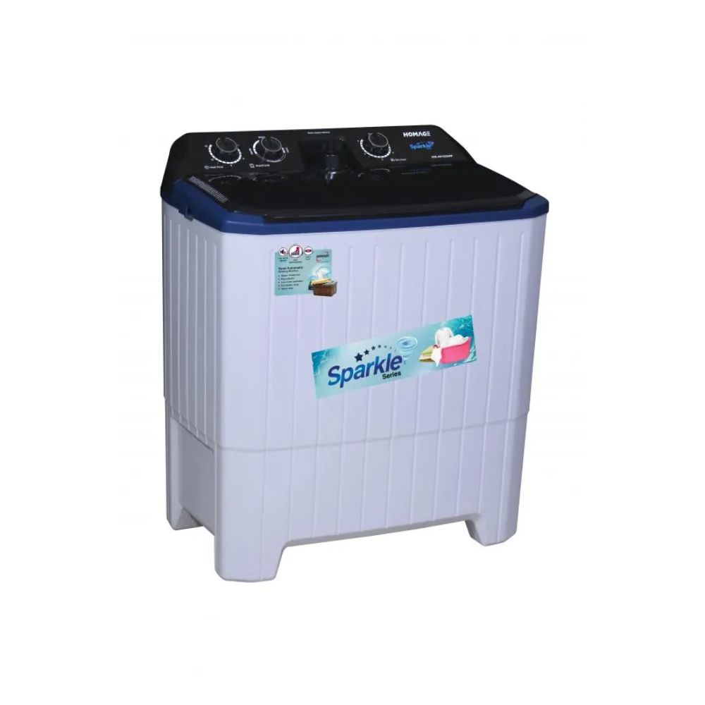 Homage HW-49102 Plastic 10KG Washing Machine-Twin Tub With Official Warranty