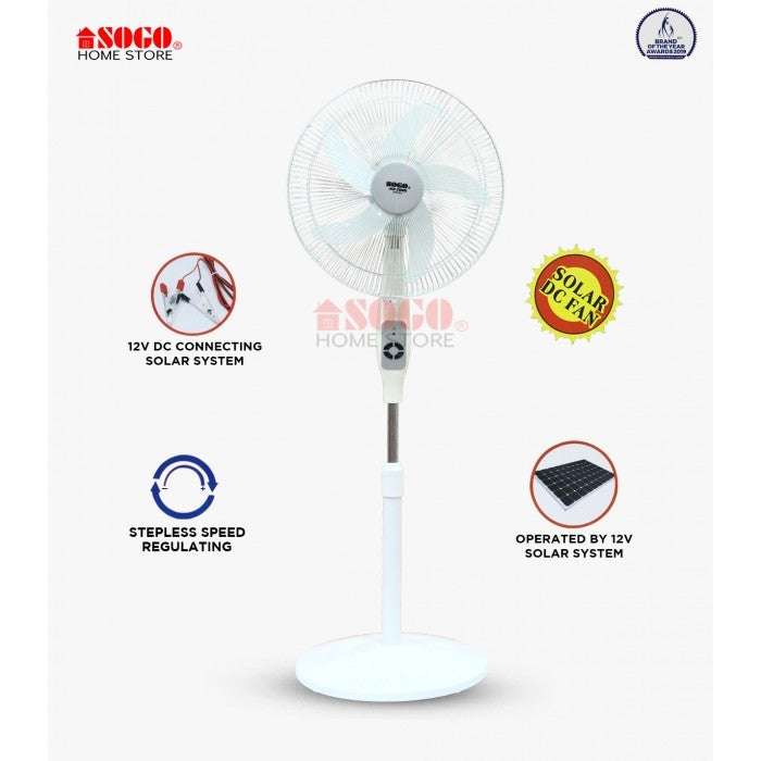 Sogo JPN-623 Dc (12v) Solar Floor Fan